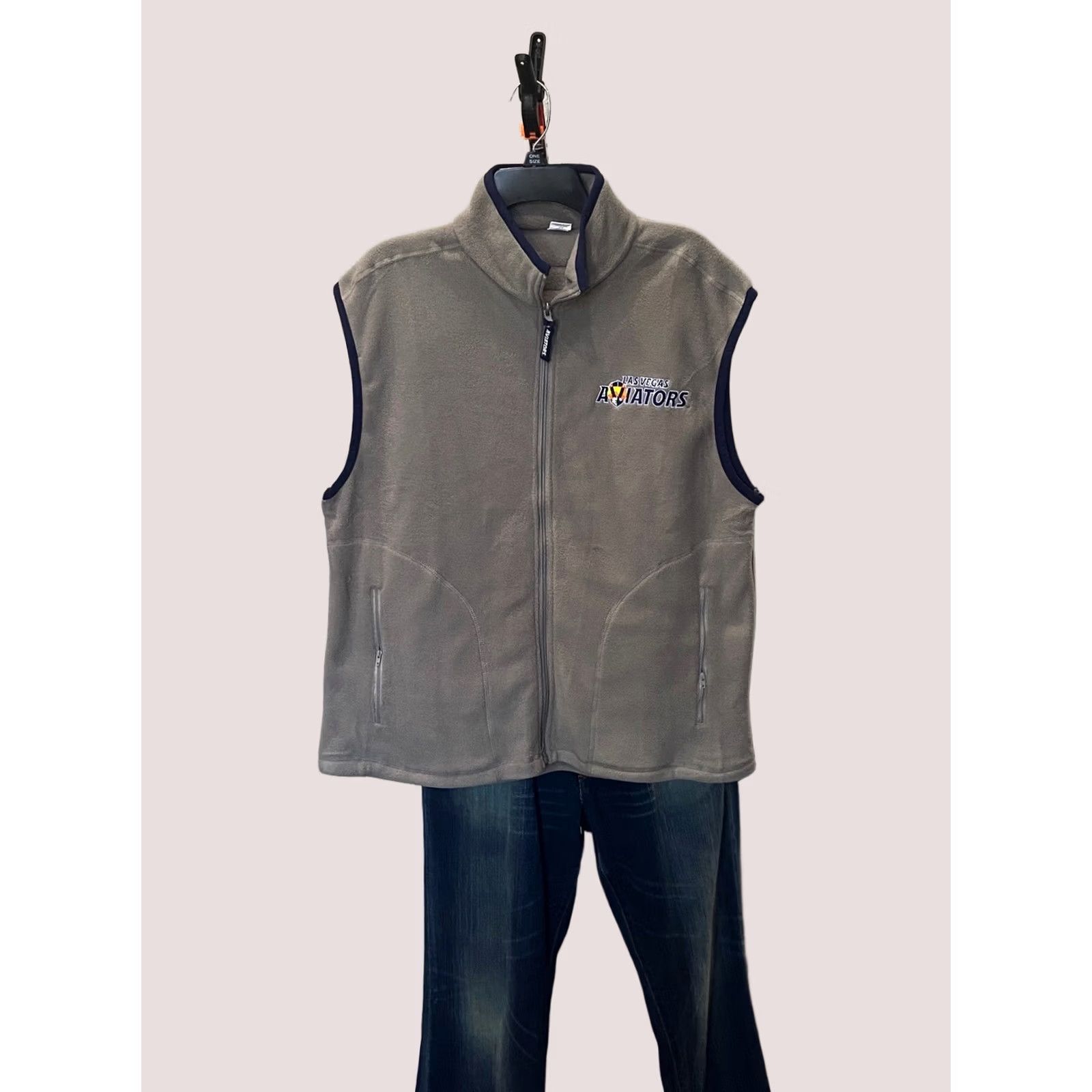Vintage VINTAGE Las Vegas Aviators Vest XL Extra Large Zippered Fleece Men Size US XL / EU 56 / 4 - 1 Thumbnail