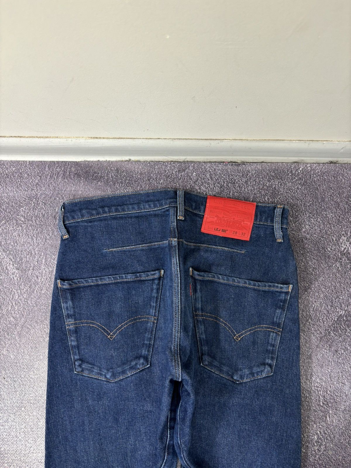 Levi's Levi’s Premium LEJ 502 Engineered Rare Slim Blue Denim Jeans Size US 28 / EU 44 - 5 Thumbnail