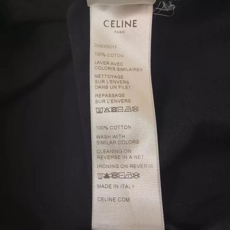 Celine CELINE Studded Letter Logo Loose TShirt Size US M / EU 48-50 / 2 - 5 Thumbnail