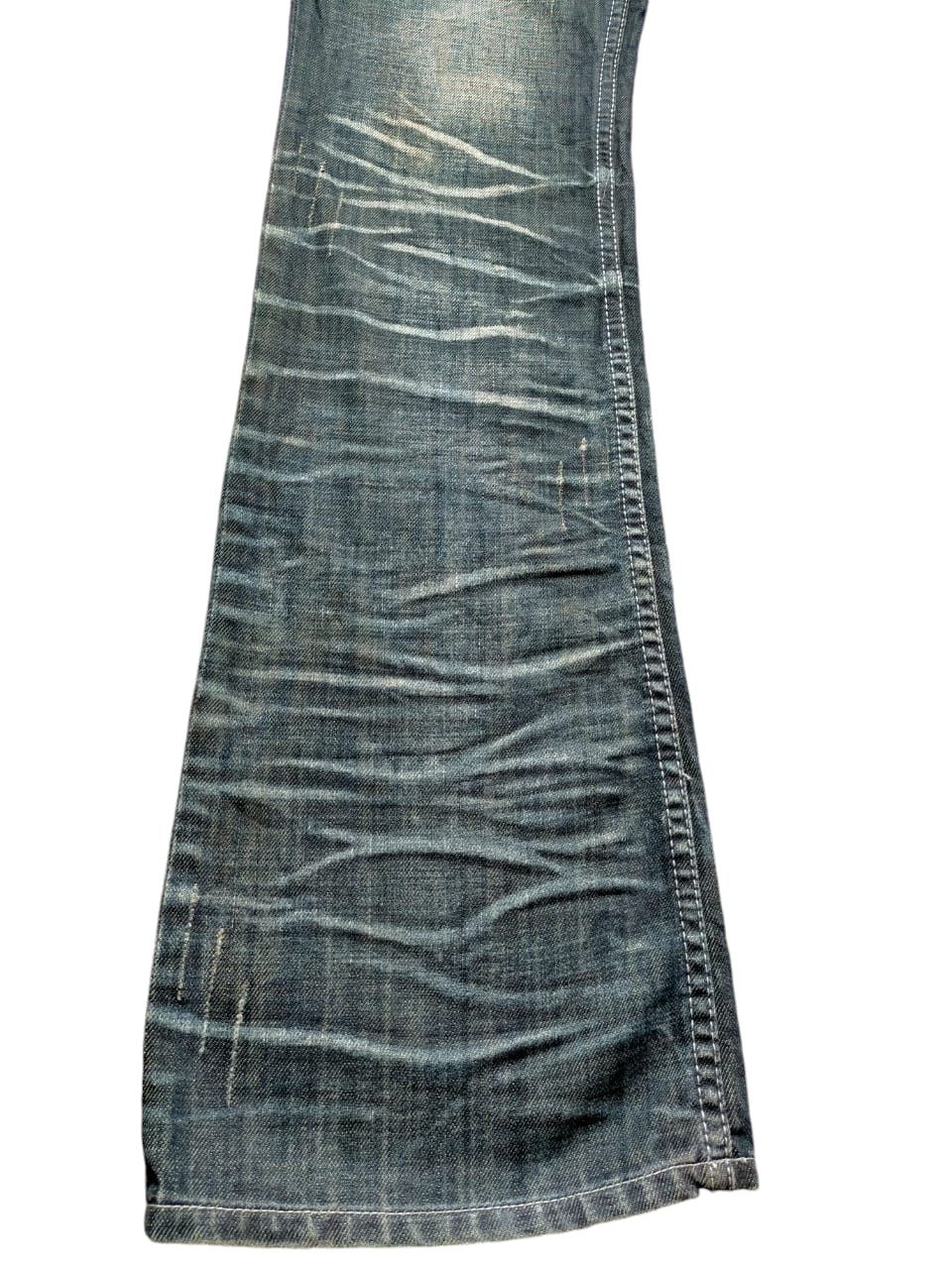 If Six Was Nine Flare Jeans Semantic Design Multipocket Zipped Boot cut Size US 33 - 11 Thumbnail