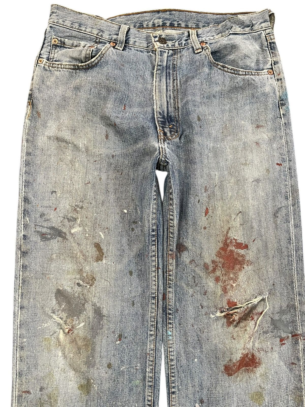 LVC × Levi's × Levi's Vintage Clothing Vintage Levi’s 503 Ripped Paint Splatter Distressed Denim Size US 32 / EU 48 - 2 Thumbnail