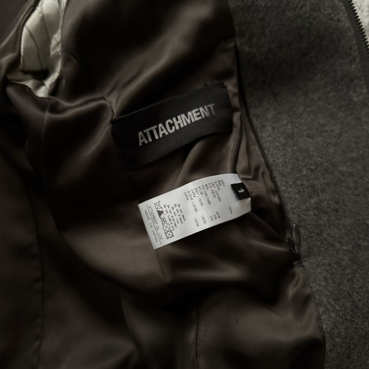Kazuyuki Kumagai Attachment Kazuyuki Kumagai Attachment Calf Leather Wool Hybrid Jacket Size US S / EU 44-46 / 1 - 7 Thumbnail
