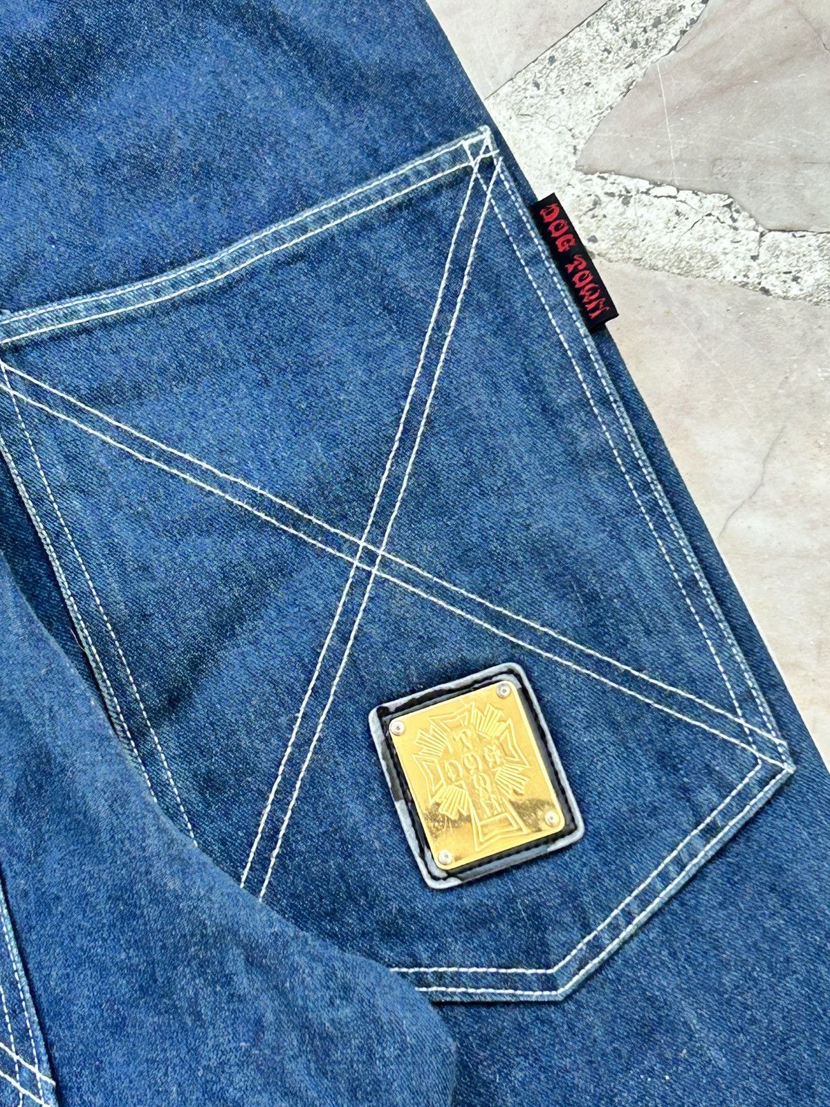 Dogtown Dogtown y2k carpenter white stripes jorts denim Size US 30 / EU 46 - 14 Thumbnail