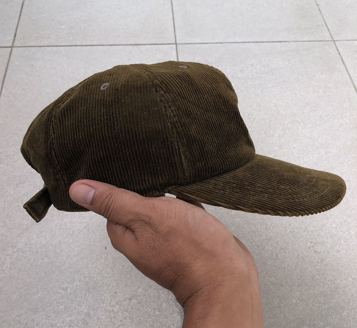 Burberry Burberry London Corduroy Embroidery Logo Adjustable Cap Size ONE SIZE - 8 Thumbnail