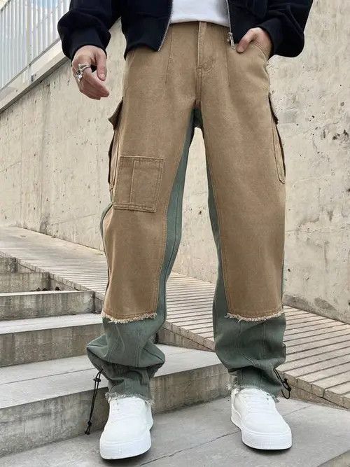 Japanese Brand Baggy Cargo Denim Jeans Regulated Leg Size US 36 / EU 52 - 1 Thumbnail