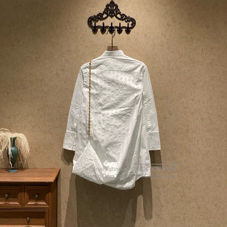 Loewe Loewe White Lock Chain Shirt Size 4XL / US 24-26 - 2 Thumbnail