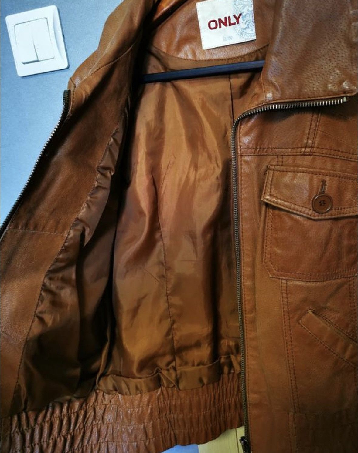 If Six Was Nine × Japanese Brand × Le Grande Bleu (L.G.B.) Vintage HardStone Leather Japanese Leather Jacket Size US S / EU 44-46 / 1 - 2 Thumbnail