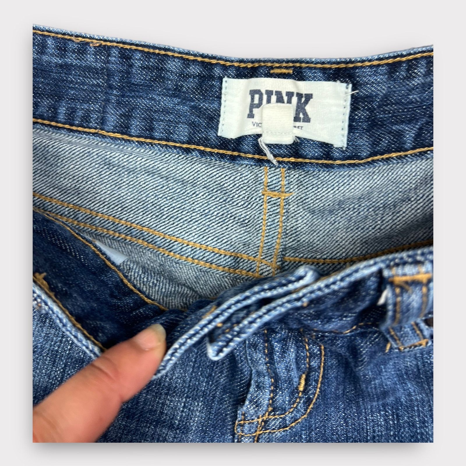 Victoria's Secret PINK Victoria’s Secret | Distressed Denim Cuffed Shorts | 0 Size 25" / US 0 / IT 36 - 3 Thumbnail