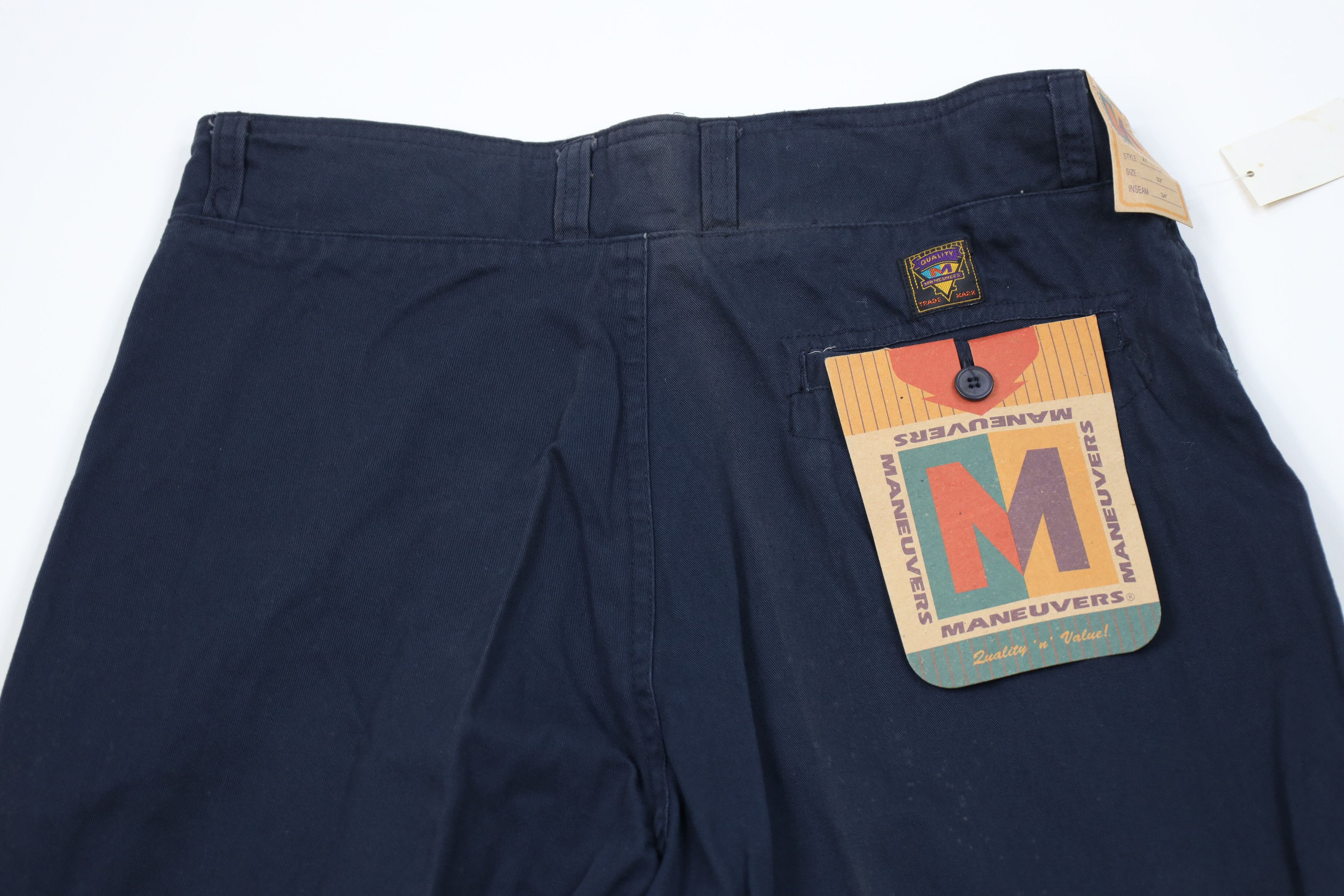 Vintage Deadstock Vintage 90s Streetwear Fit Chino Pants Blue Size US 32 / EU 48 - 10 Thumbnail