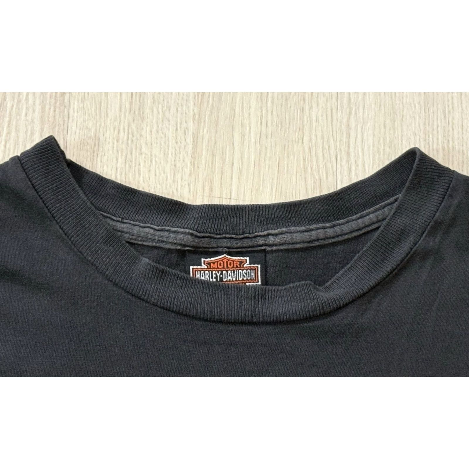 Harley Davidson VINTAGE Harley-Davidson Rules ‘Screaming Eagle’ Cropped T-Shirt 3XL Black Crew Neck Short Sleeve Graphic Print Eagle Mens Biker 90s USA Rock Size US XXL / EU 58 / 5 - 6 Thumbnail