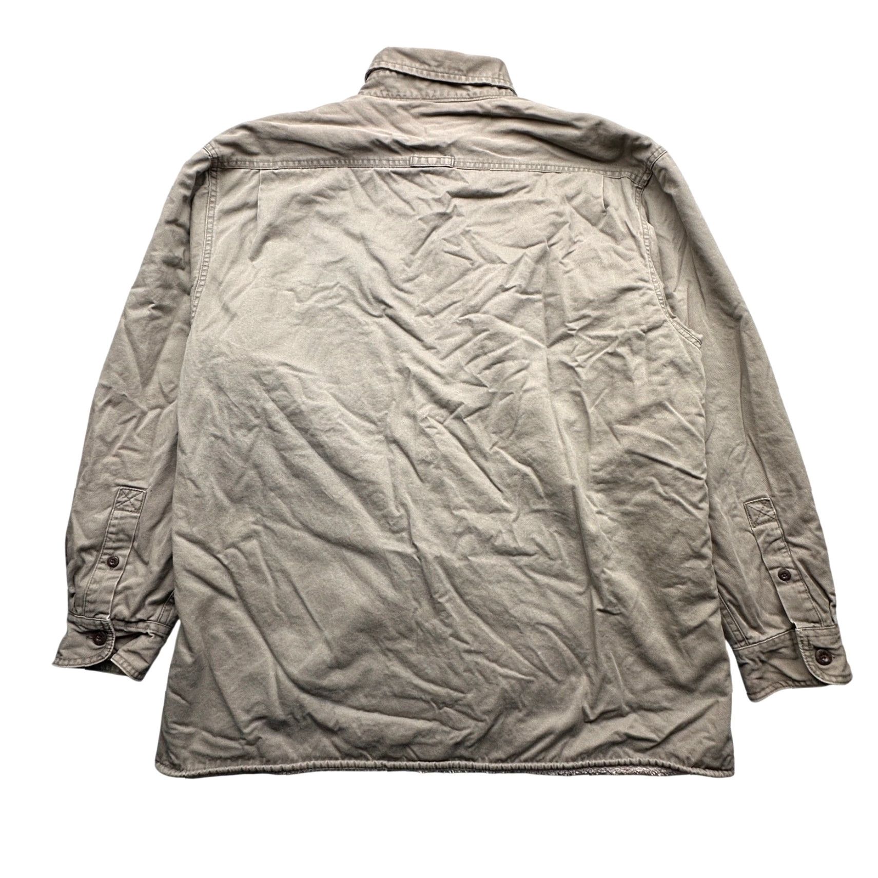 Levi's Levi's Button-Up Shacket Mens XL Long Sleeve Brown Twill Sherpa Pile Lined Button Up Shirt Size US XL / EU 56 / 4 - 2 Thumbnail