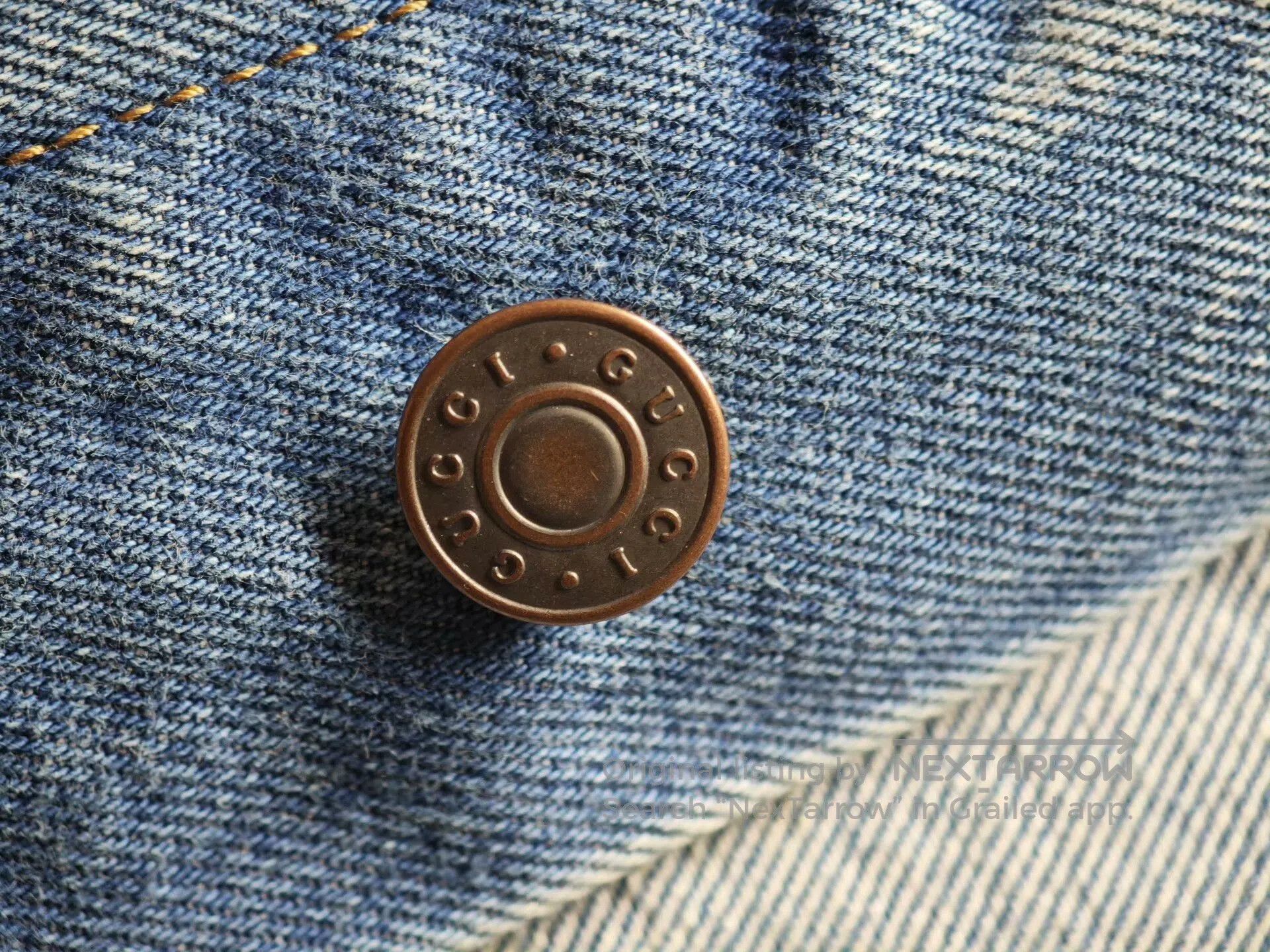 Gucci gucci vintage denim jacket with nautical patch. Size US XXL / EU 58 / 5 - 7 Thumbnail