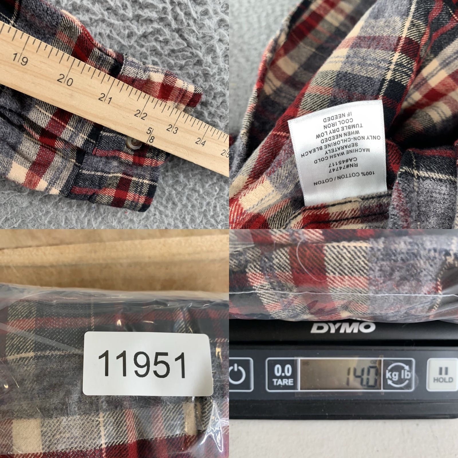 Vintage Red Head Flannel Shirt Men Medium Red Plaid Relax Logger Gorpcore Cabin Heritage Size US M / EU 48-50 / 2 - 8 Thumbnail