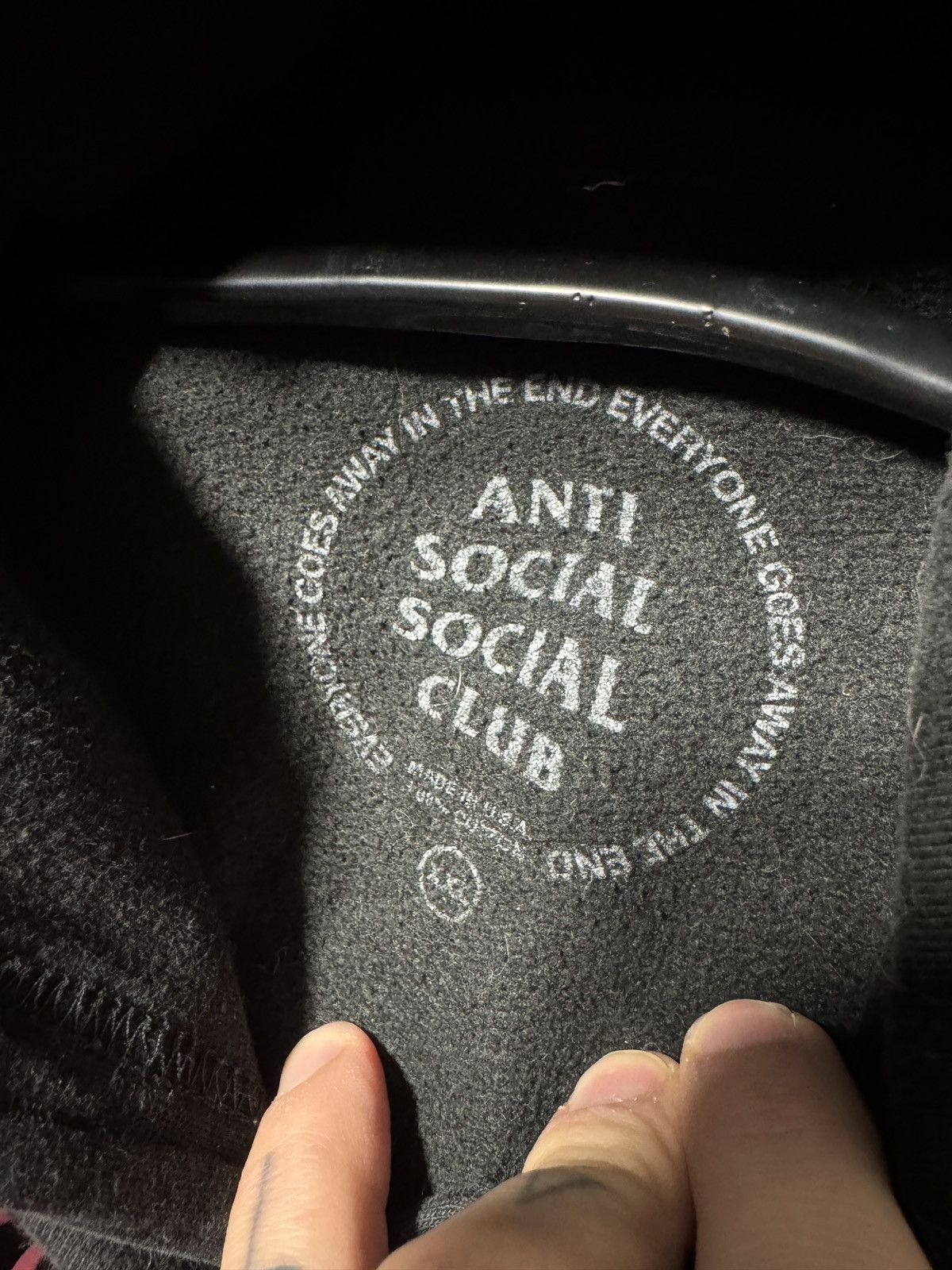 Anti Social Social Club Anti Social Social Club Skeleton Hoodie ASSC Size US XXL / EU 58 / 5 - 5 Thumbnail