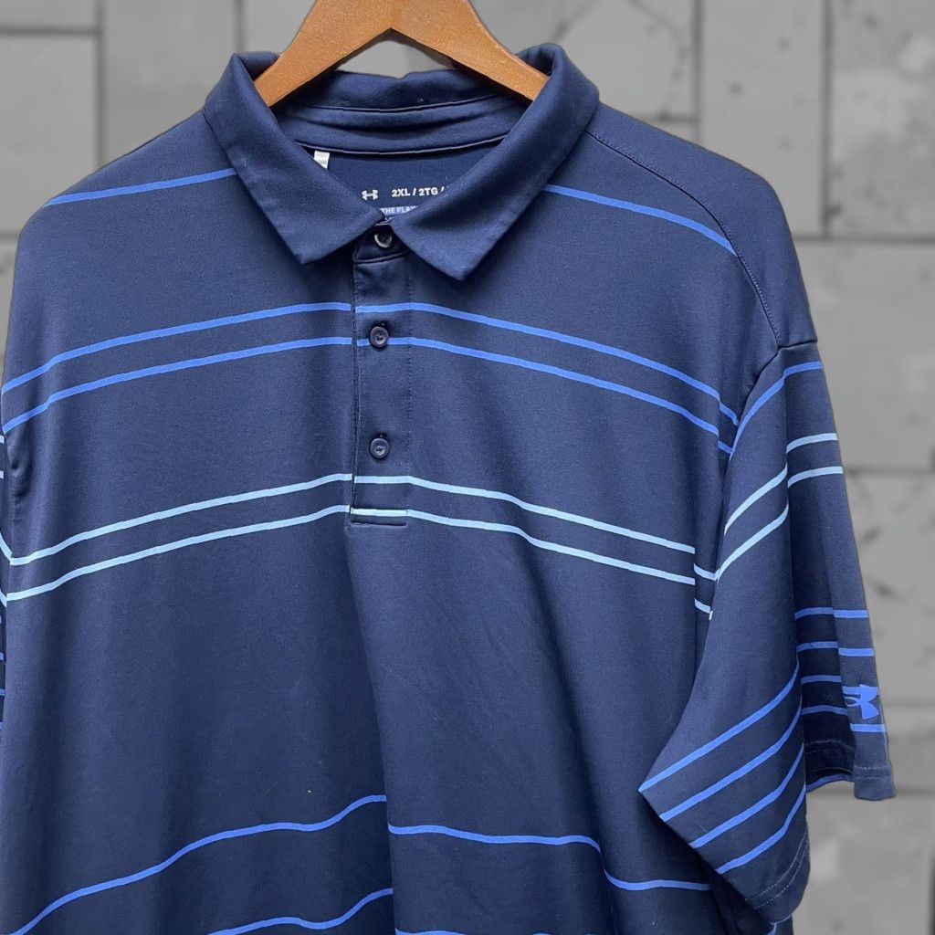 Under Armour Under Armour Polo Shirt The Playoff Polo Blue Athletic Mens 2XL Regular Color Blue Shirt Mens 2XL Baseball Football Golf Polo Size US XXL / EU 58 / 5 - 1 Thumbnail