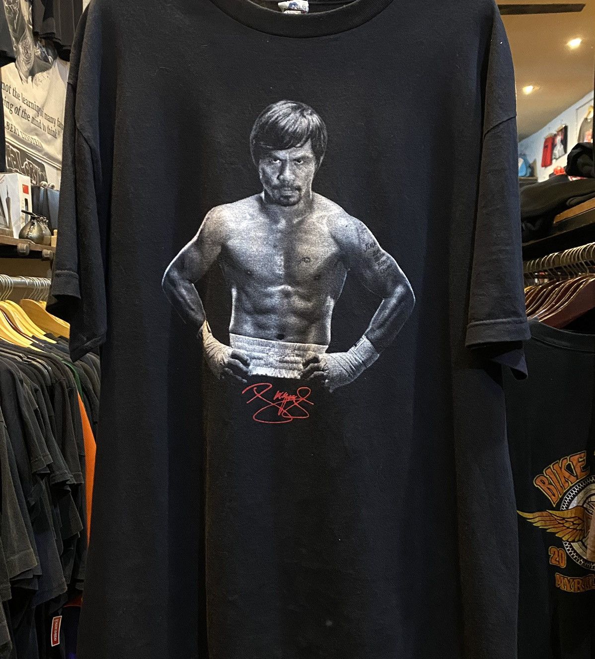 Alstyle Tshirt Manny Pacman Pacquiao Legend Boxing Record Story tee Size US XL / EU 56 / 4 - 2 Thumbnail