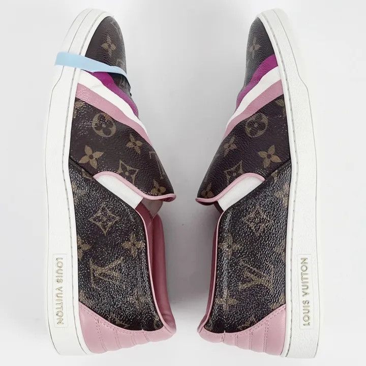 Louis Vuitton Louis Vuitton Tri-Color Striped Casual Sneakers -2508 Size US 7 / EU 40 - 3 Thumbnail