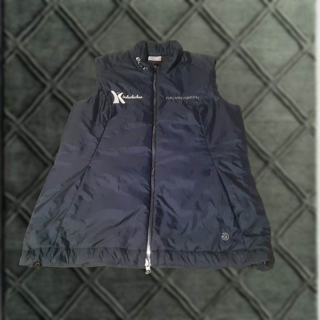 Galvin Green down blue vest Golf Vest Mens Medium Polyamide Interlachen Polyamide Down