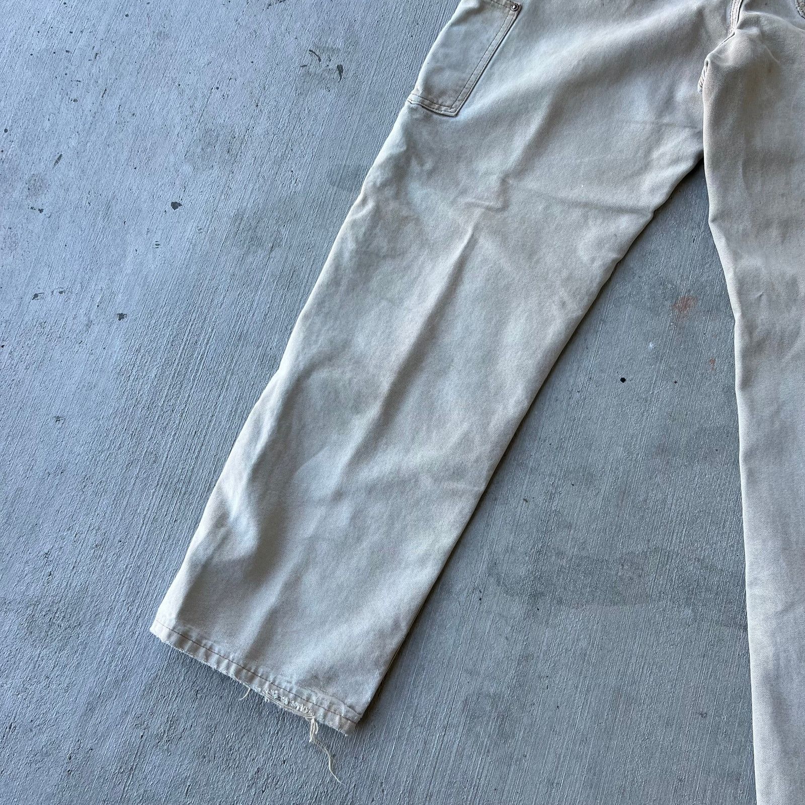 Carhartt × Vintage Carhartt faded brown double knee work wear carpenter pants Size US 31 - 10 Thumbnail