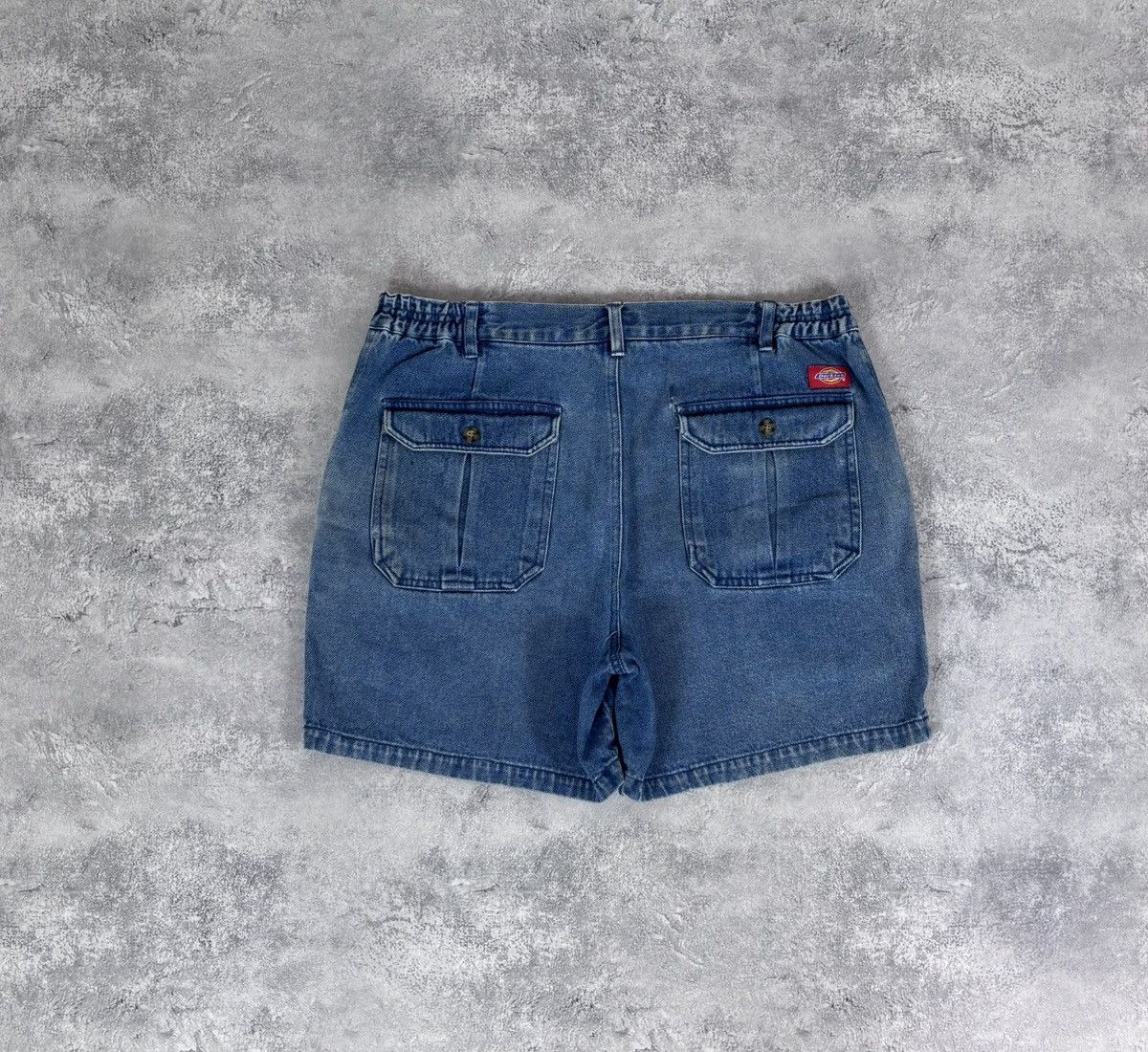 Dickies Vintage Dickies Women’s Blue Denim Cargo Shorts Jorts Size 38" / US 16 / IT 52 - 1 Thumbnail