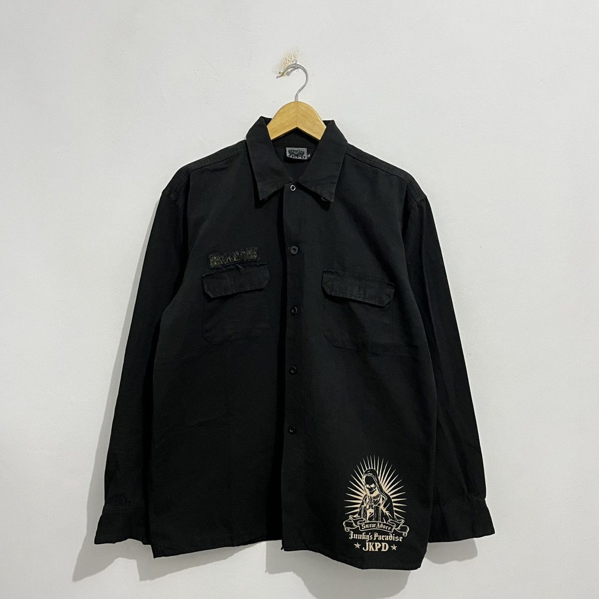 Japanese Brand JKPD Junky’s Paradise Graphic Shirt - Black Size US L / EU 52-54 / 3 - 4 Thumbnail
