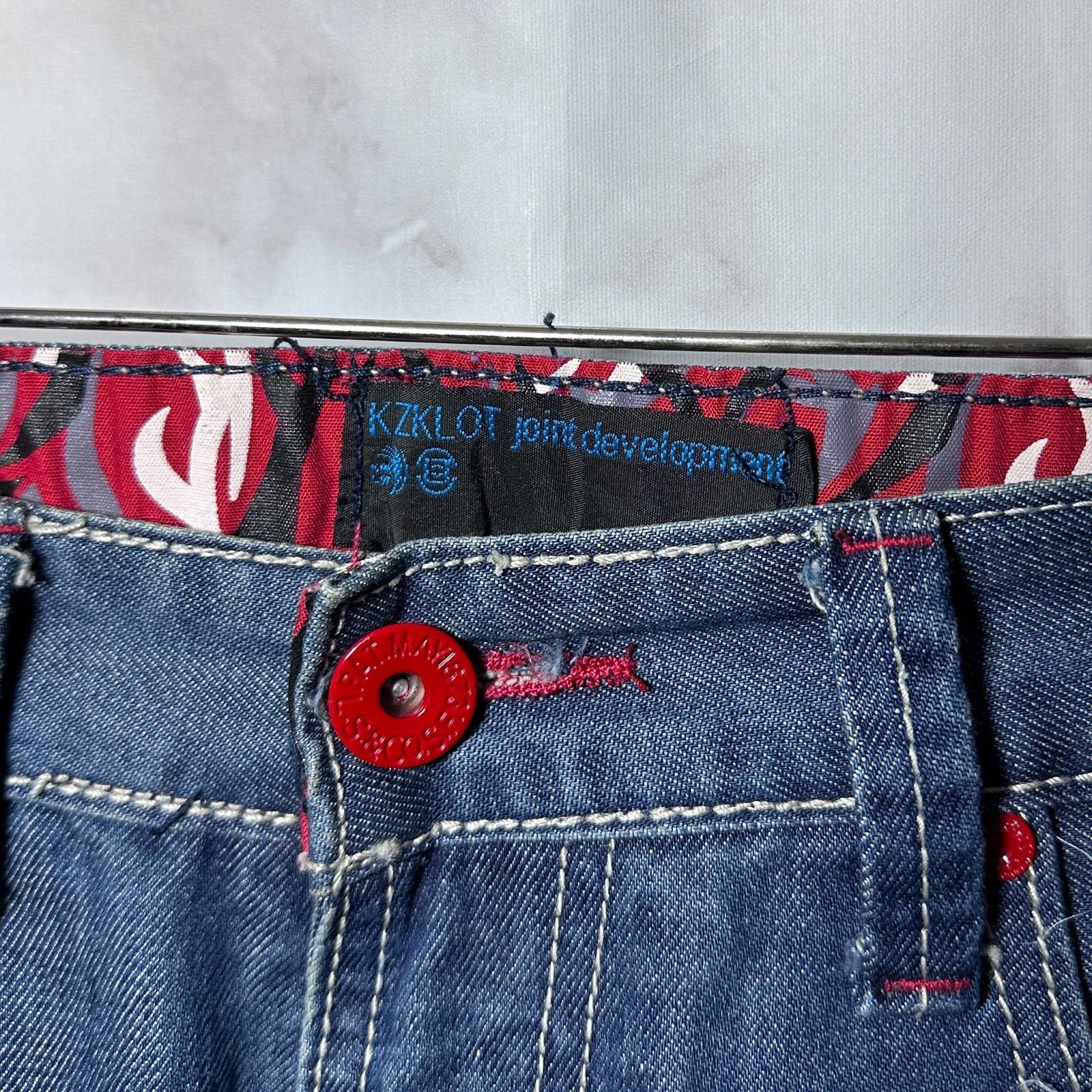 CLOT × Levi's KZKLOT Distressed Blue Denim Size US 34 / EU 50 - 7 Thumbnail