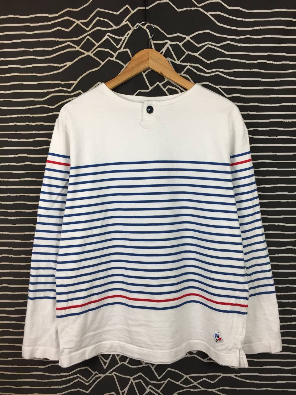 Arvor Marée Lacanau France Breton Striped Boat Neck Tee