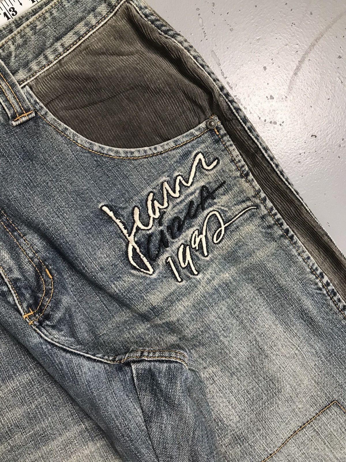 Fubu Rare vintage Fubu apparel company 1992 SpellOut denim Size US 34 / EU 50 - 7 Thumbnail