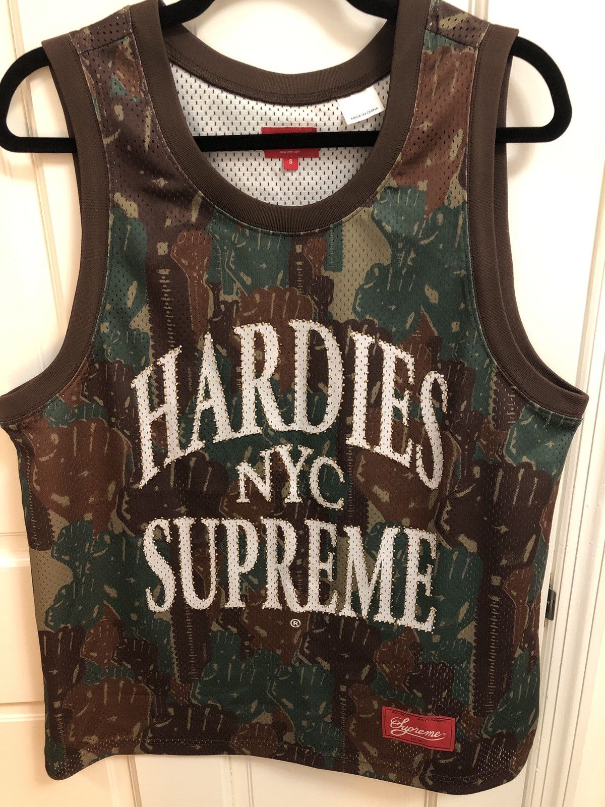 image of Ss23 Supreme X Hardies Jersey in Camo, Men's (Size Small)