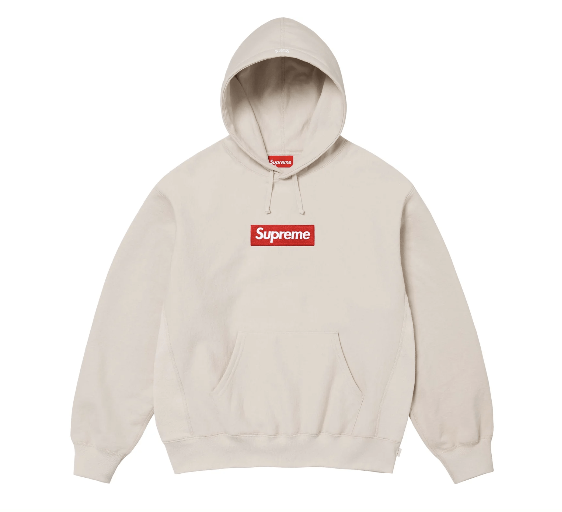Supreme Box Logo Hooded Sweatshirt Hoodie - Medium - Natural | Grailed 