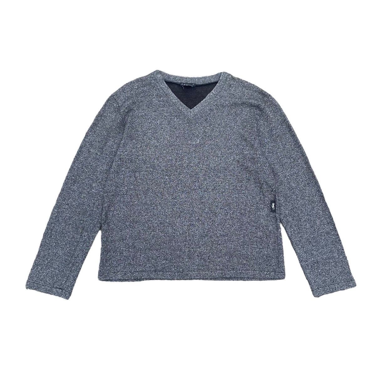 トップス 90s agnes b homme V neck knit sweater Agnes B. Homme Knit Sweater Old French V-neck (Thick 2 Wool
