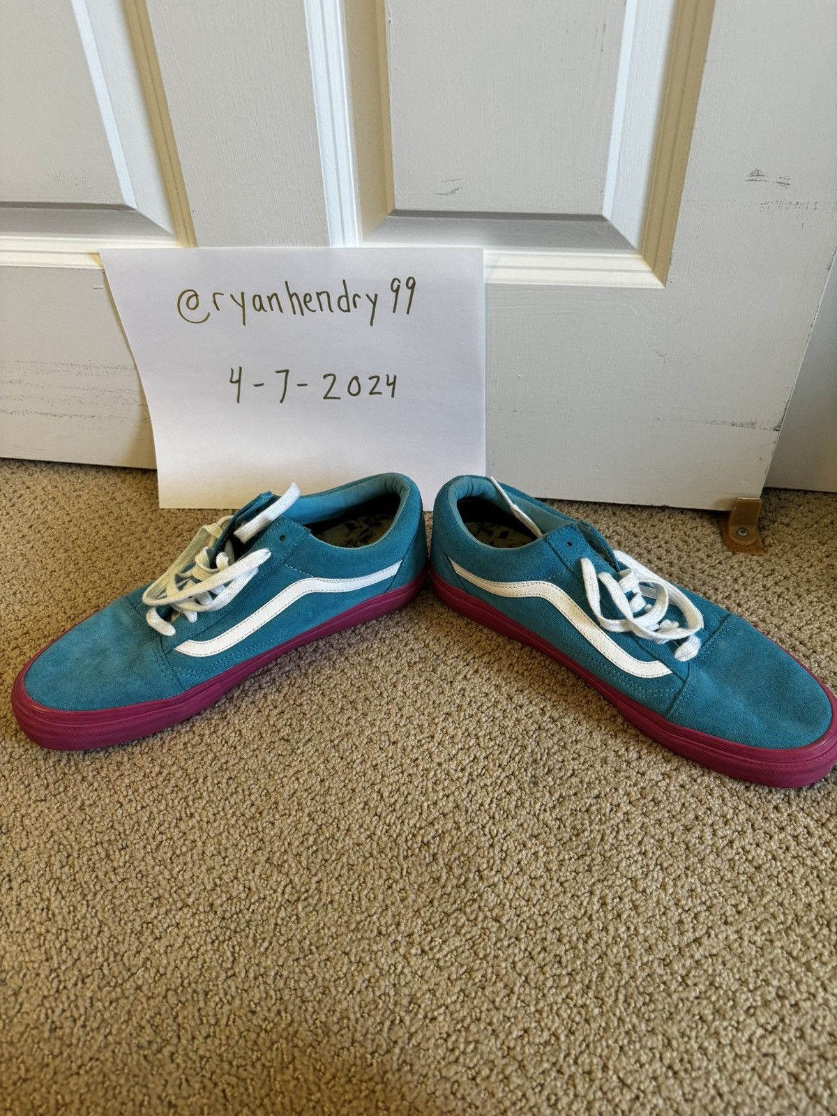 Golf Wang Vans x Golf Wang Old Skool Pro S “Blue/Pink” Size US 10.5 / EU 43-44 - 7 Thumbnail