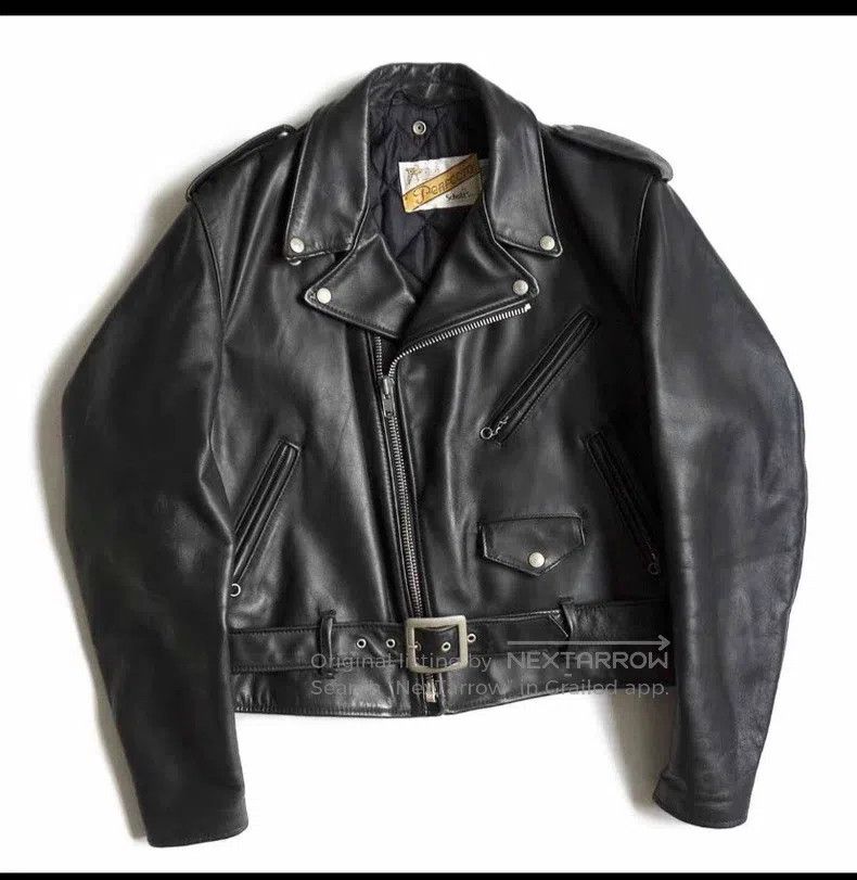 Schott Schott Black leather coat Size US M / EU 48-50 / 2 - 5 Thumbnail