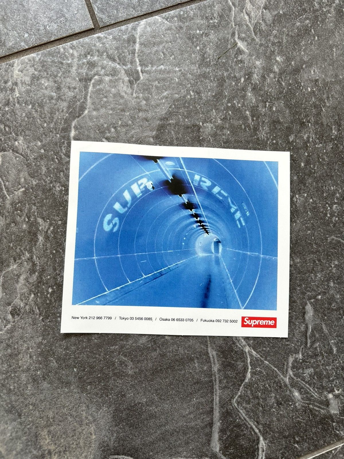 Supreme Supreme Tunnel Post Card Sticker NEW Size ONE SIZE - 1 Thumbnail