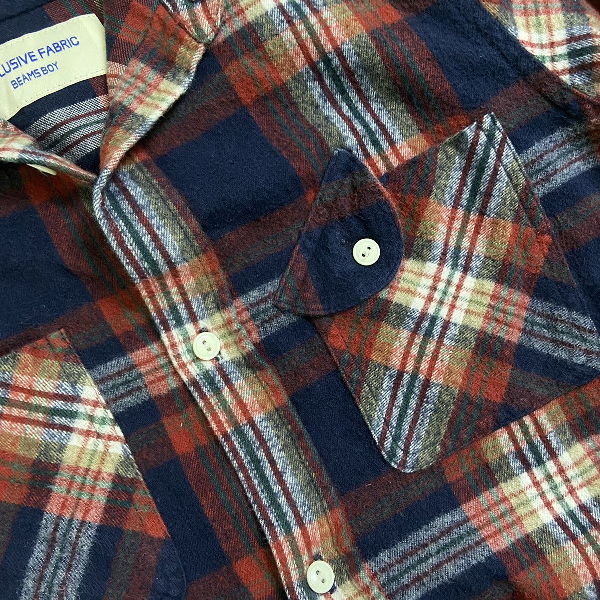 Beams Plus 2000s Beams Boy Flannel Tunic Size US S / EU 44-46 / 1 - 4 Thumbnail