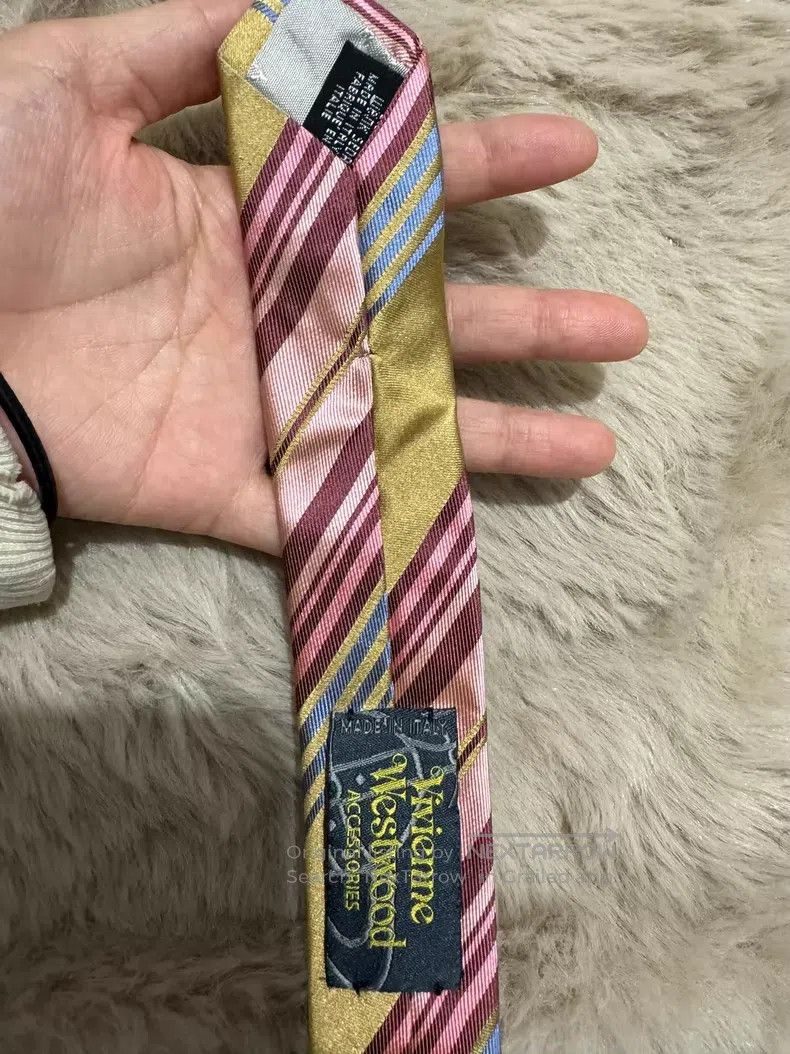 Vivienne Westwood Vivienne Westwood Pink, Blue, and Yellow Tie Size ONE SIZE - 6 Thumbnail