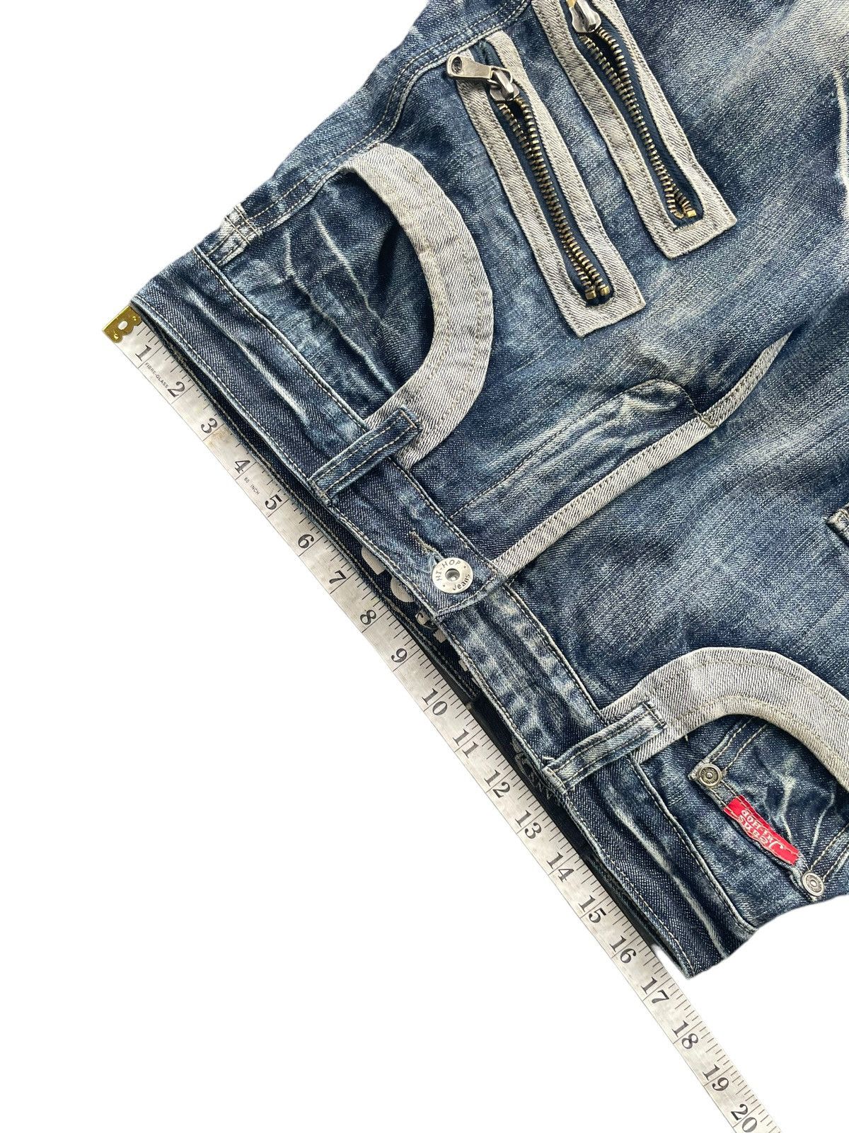 Japanese Brand Hi-Hop Custom Distresed Denim Size US 34 / EU 50 - 11 Thumbnail