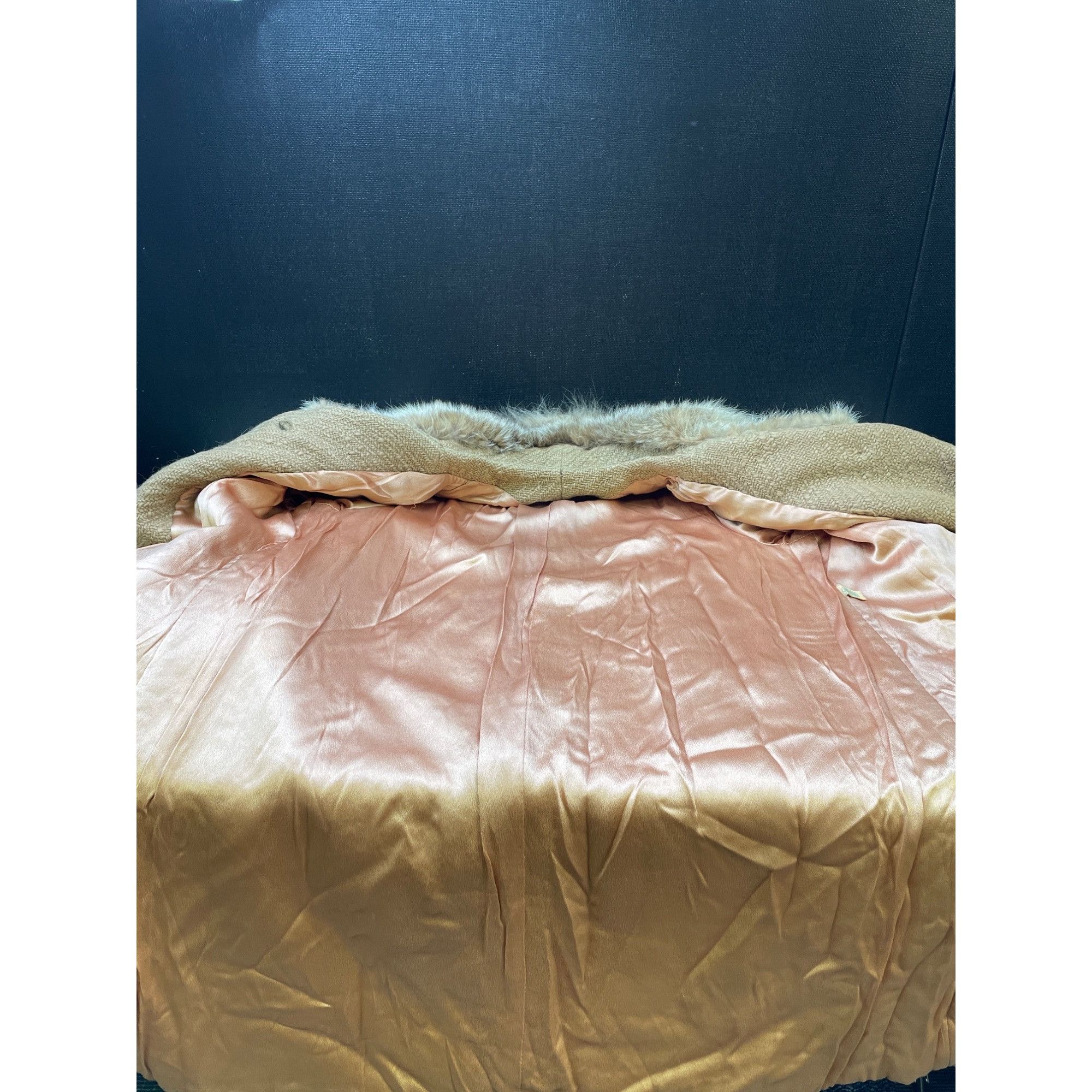 Other Vintage Union Made ILGWU Women's Tan Faux Fur/Wool Coat Size Size S / US 4 / IT 40 - 5 Thumbnail