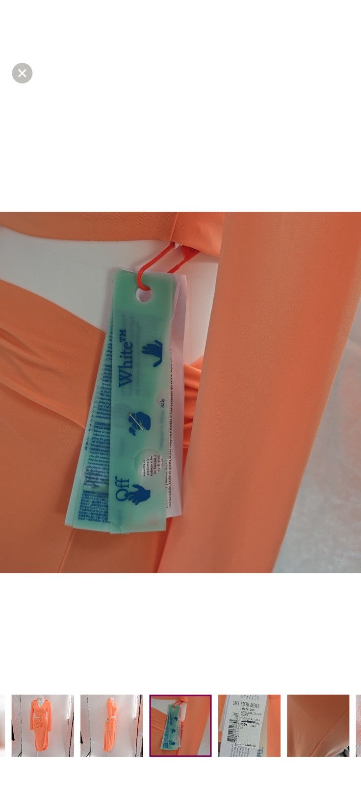 Off-White Off-White stretch viscose dress, Small Size S / US 4 / IT 40 - 6 Thumbnail