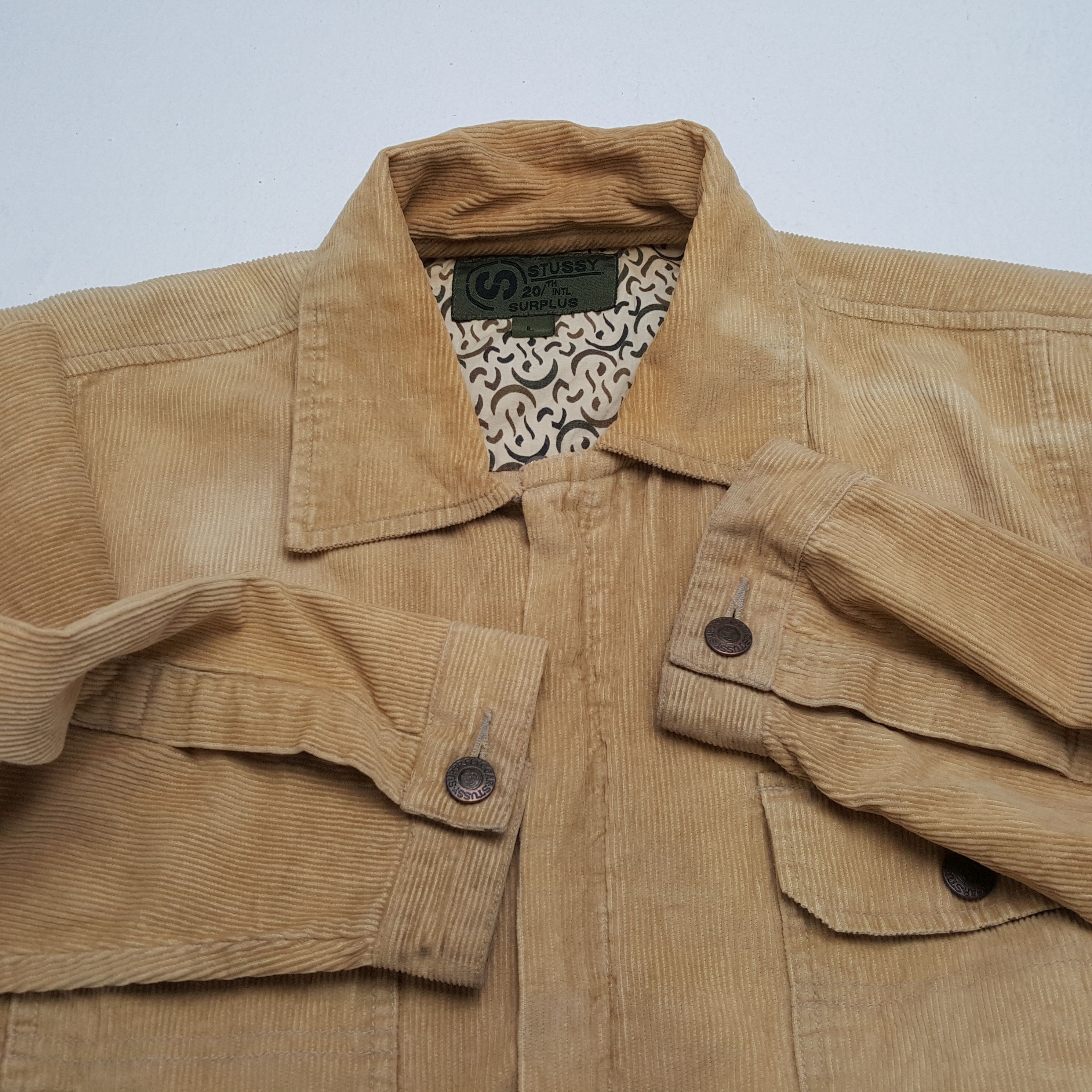 Stussy × Vintage STUSSY Streetwear Fashion Style Custom Art Velvet Jacket Size US L / EU 52-54 / 3 - 10 Thumbnail