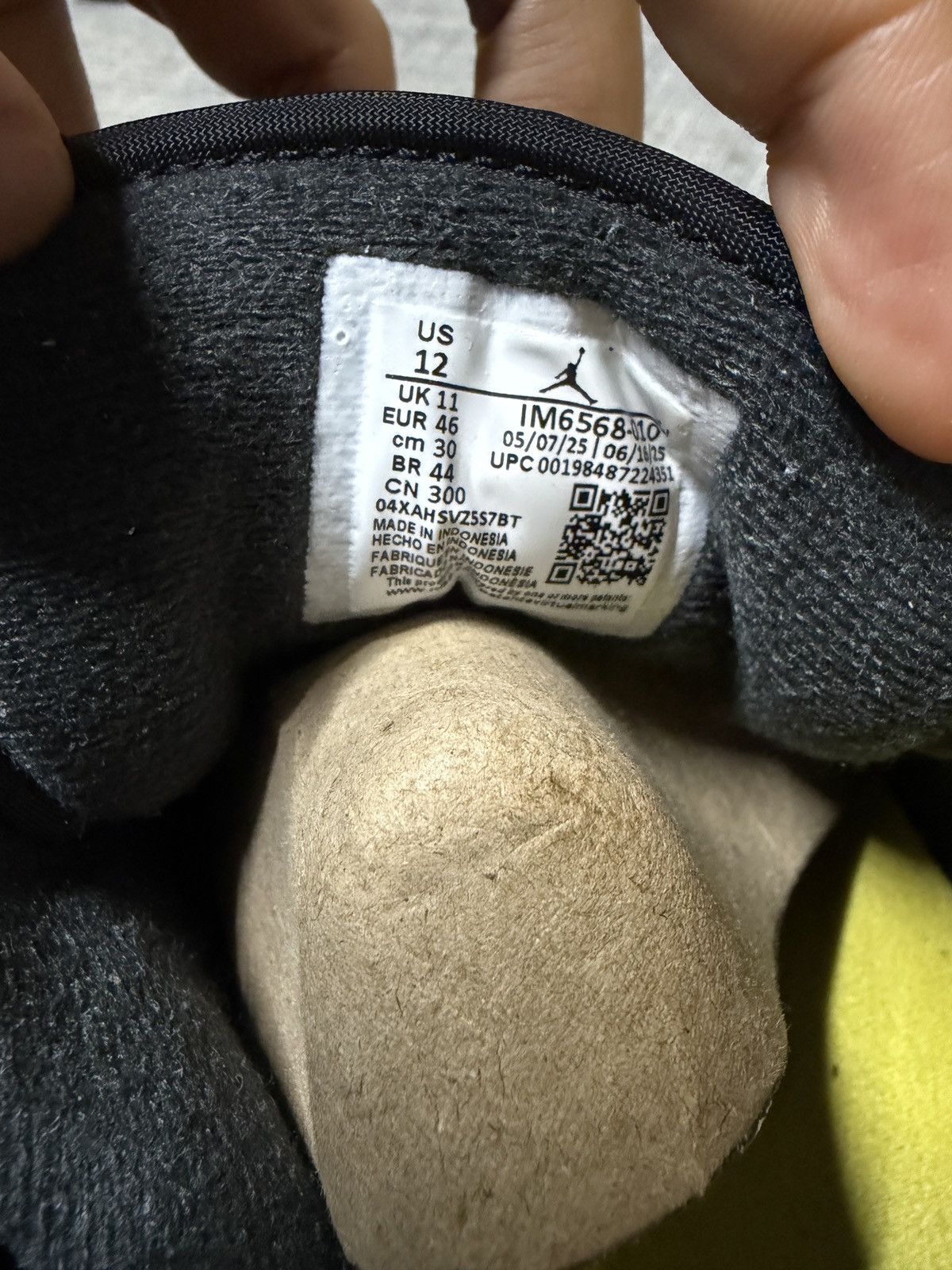 Jordan Brand Jordan 1 Low SE Black Tour Yellow Anthracite Size US 12 / EU 45 - 5 Thumbnail