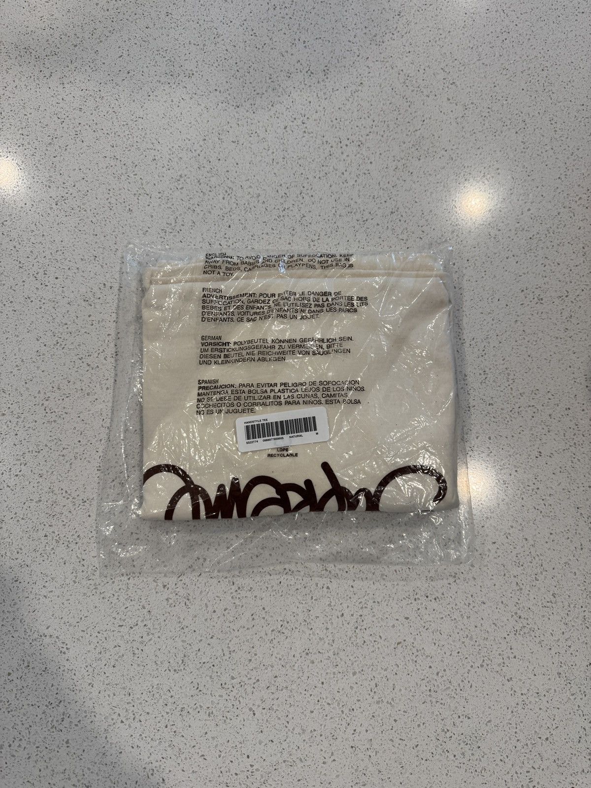 Supreme Supreme Handstyle Tee Natural Size M Size US M / EU 48-50 / 2 - 1 Thumbnail