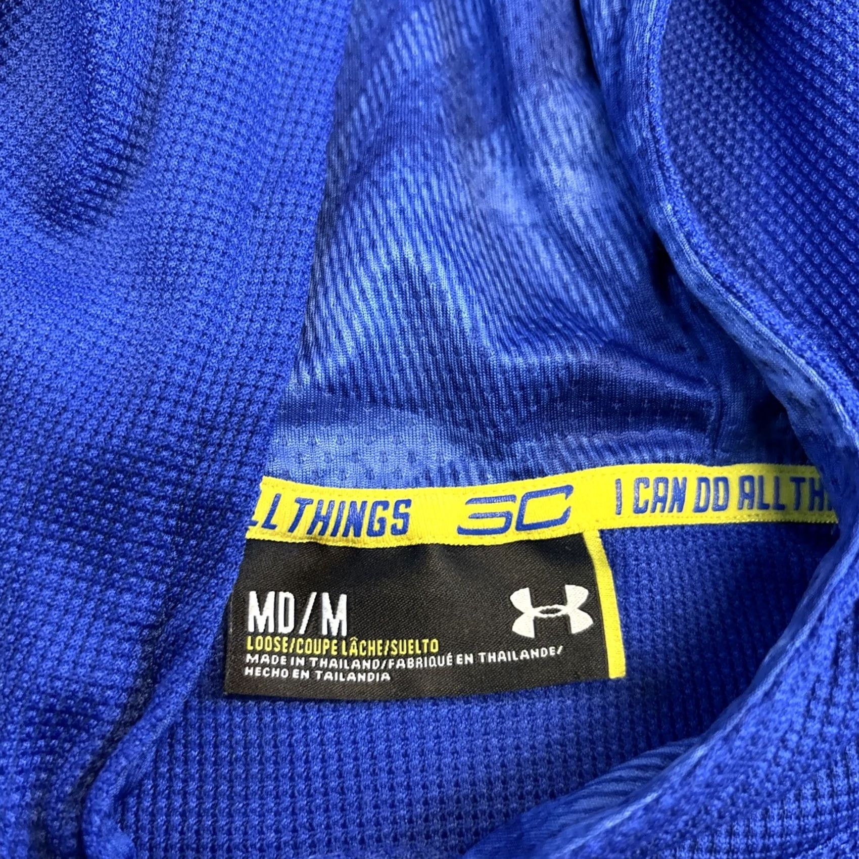 Under Armour Under Armour Hoodie Logo Full Zip SC Blue Waffle Knit Long Sleeve Medium Men M Size US M / EU 48-50 / 2 - 3 Thumbnail