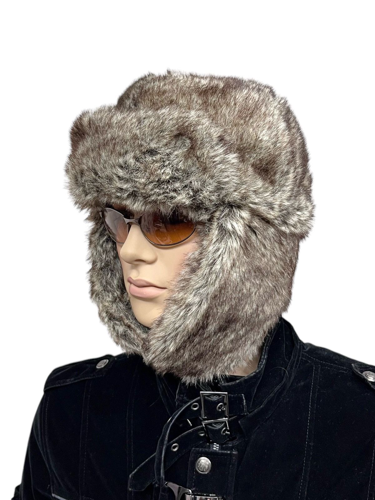 🔥GRUNGE🔥Vintage Faux Fur Trapper Hat 14Addiction LGB Style