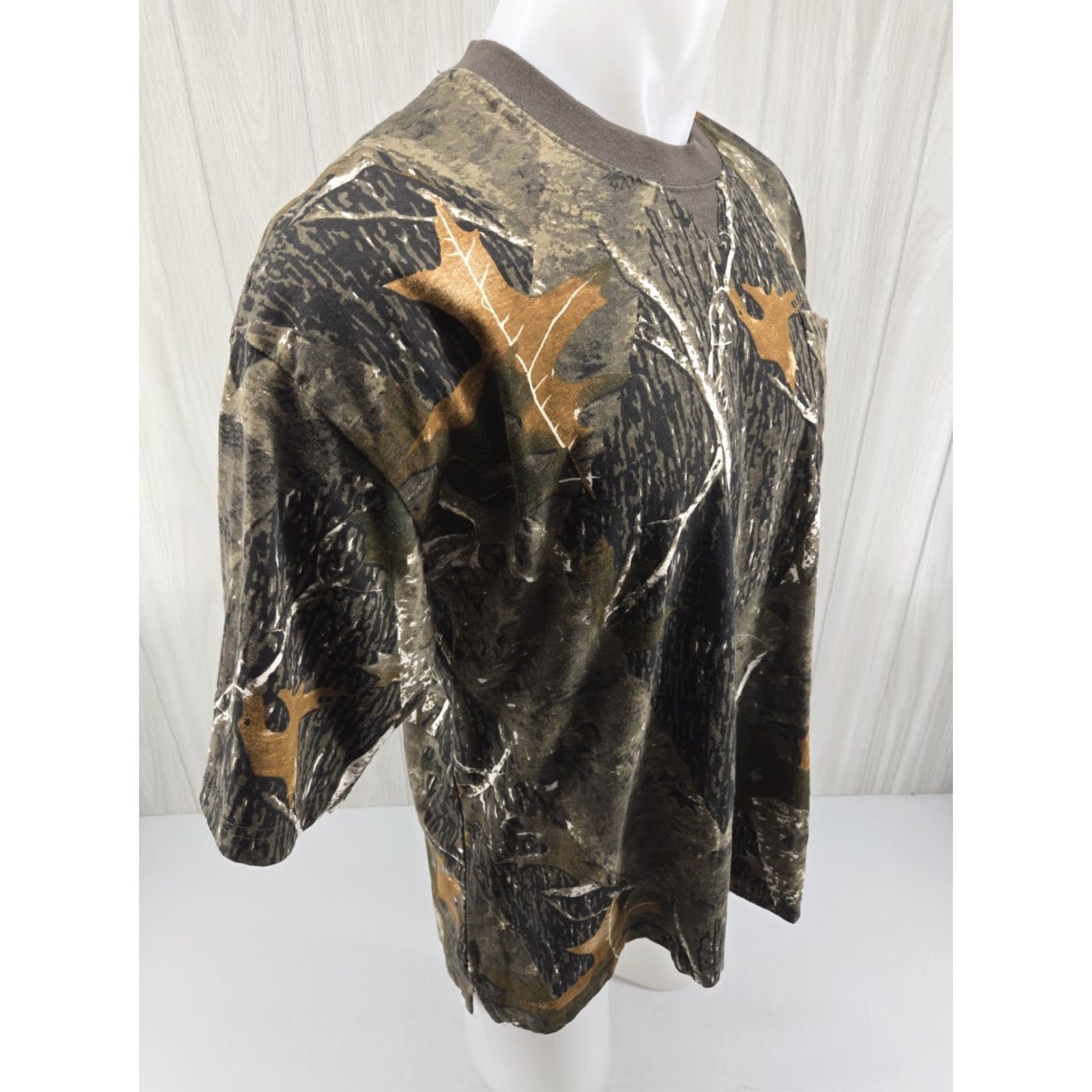 Vintage Canyon Guide T-Shirt Camouflage Short Sleeve Cotton XL Pocket Mens Size US XL / EU 56 / 4 - 4 Thumbnail