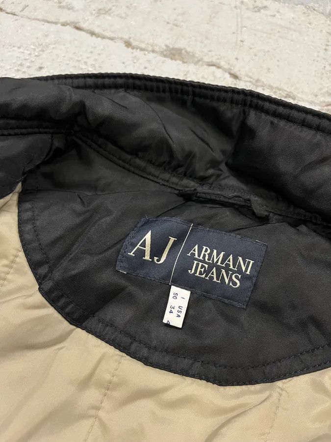 Armani 2000s Armani Aero Black Faded Bomber Jacket Size US M / EU 48-50 / 2 - 9 Thumbnail