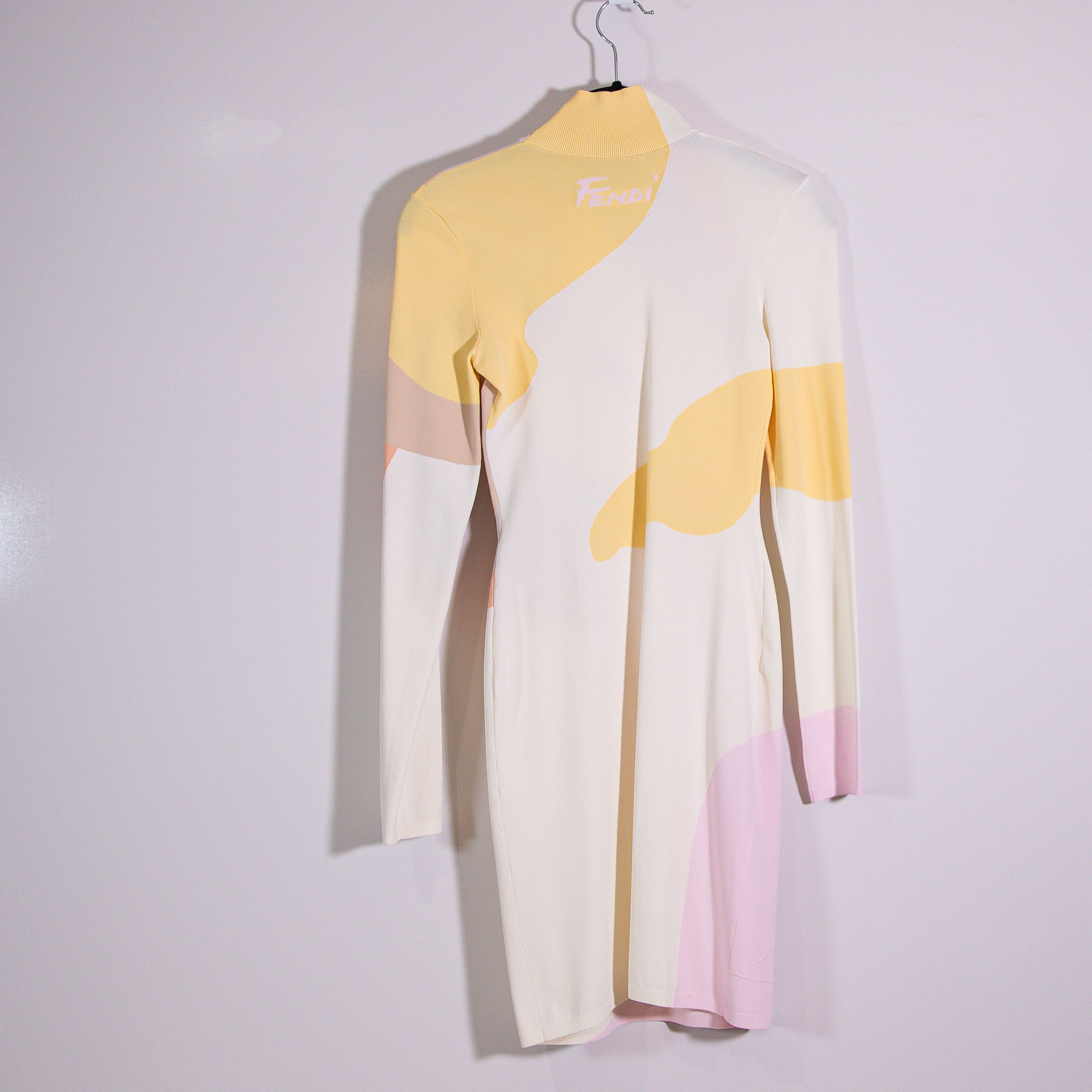 Fendi Fendi Colorblocked Mockneck Long Sleeve Size S / US 4 / IT 40 - 4 Thumbnail