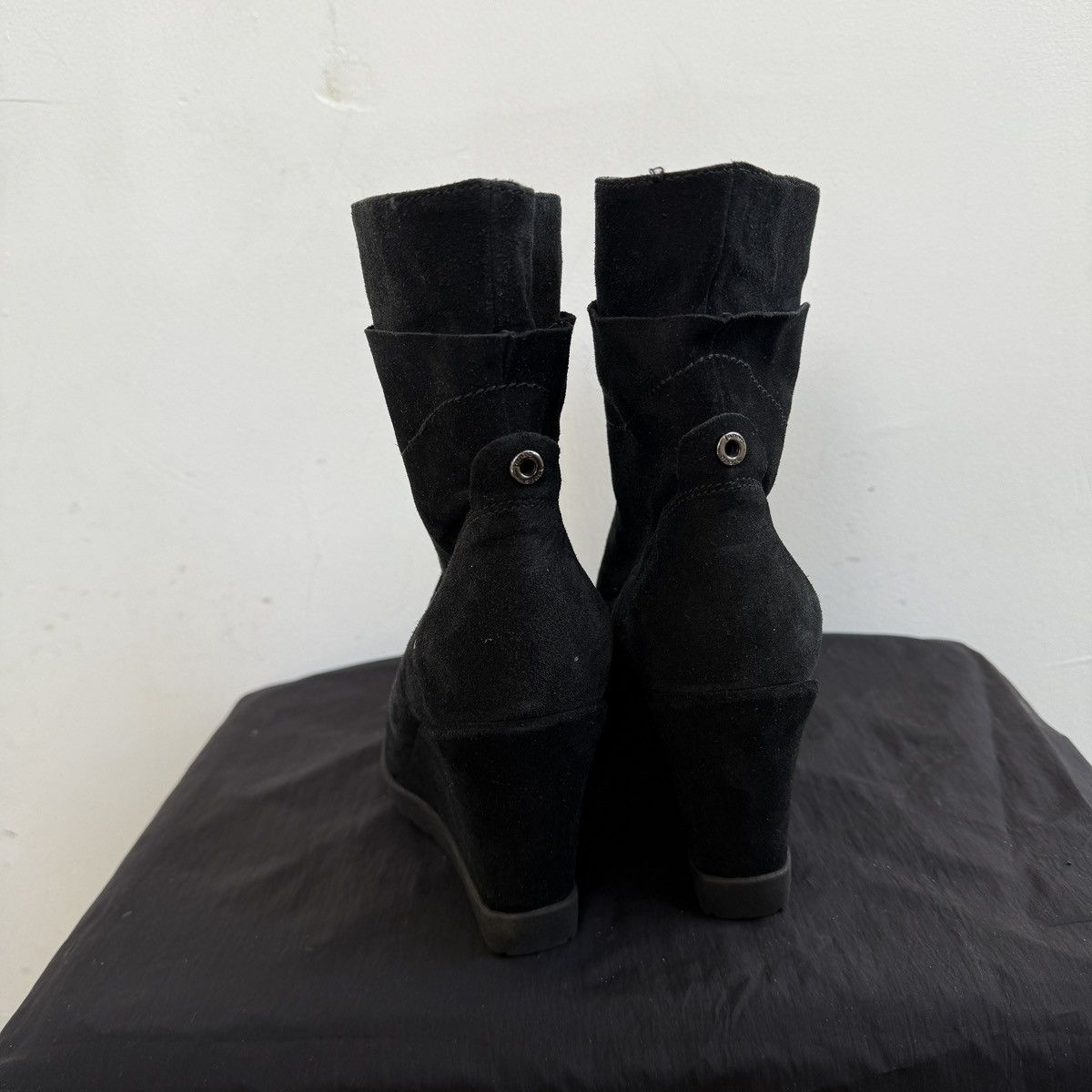 If Six Was Nine Janet Sport Wedge Black Suede Sneakers Isabel Marant Style Size US 8 / IT 38 - 5 Thumbnail
