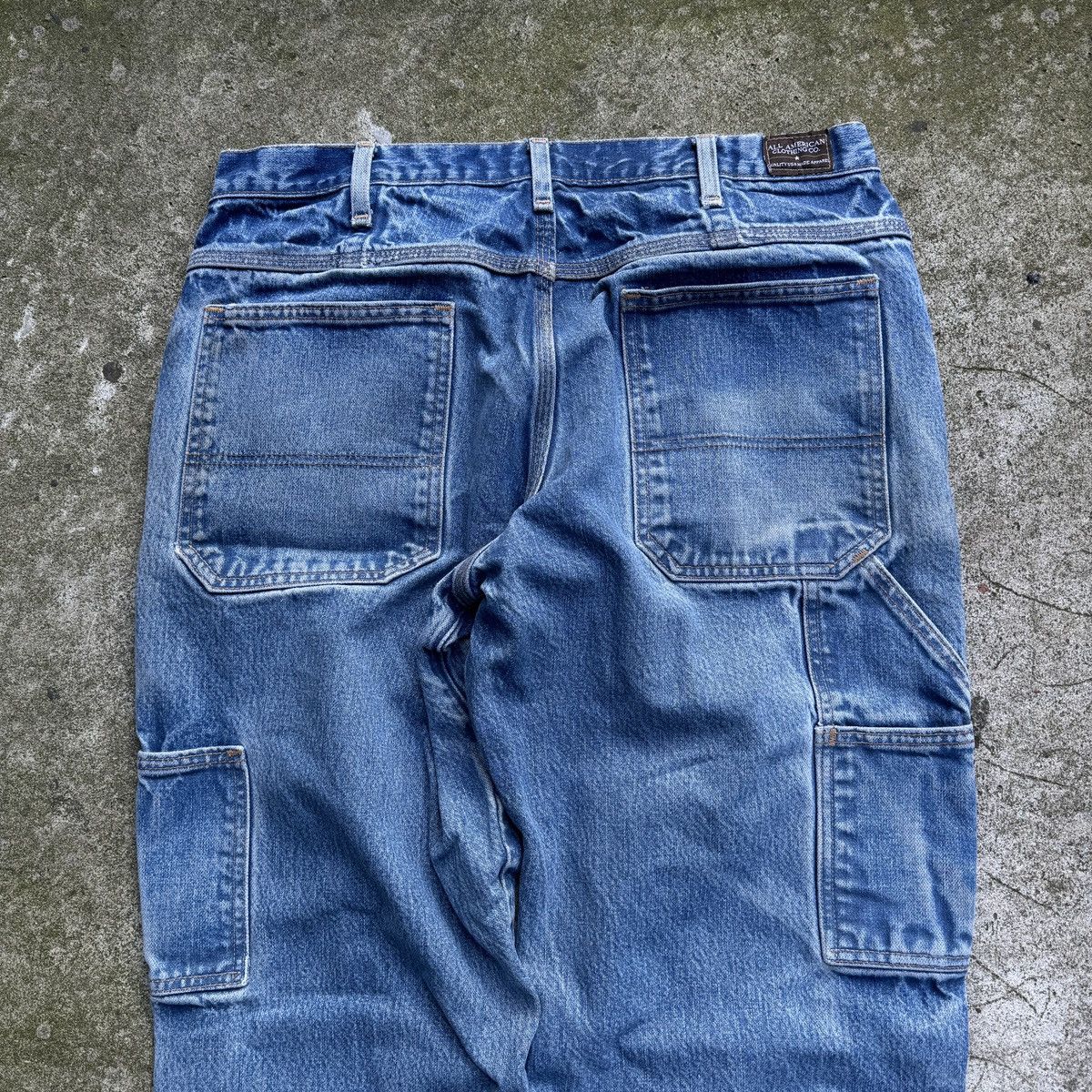 Vintage Sun Faded Thrashed Workwear Jeans ERD Grunge Distressed Size US 34 / EU 50 - 5 Thumbnail