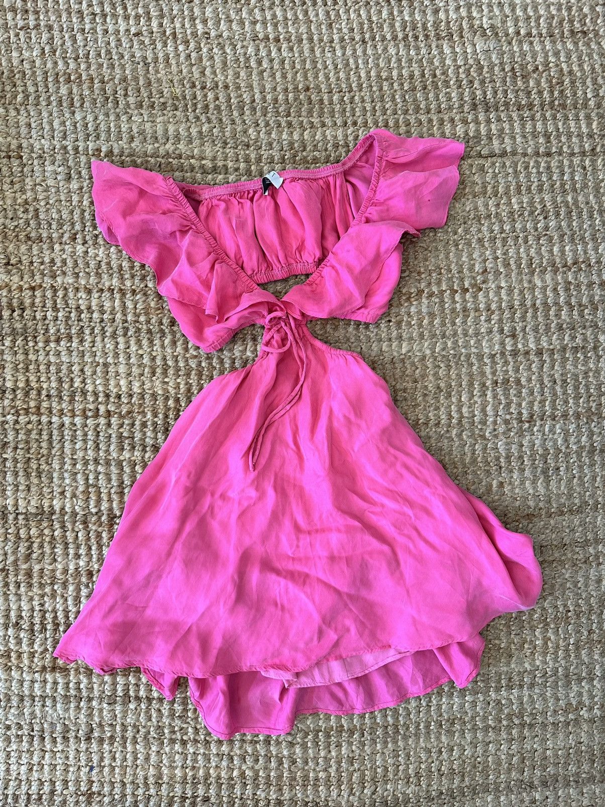 Other RESET BY JANE HOT PINK CUT OUT MINI DRESS SIZE XS Size XS / US 0-2 / IT 36-38 - 1 Thumbnail